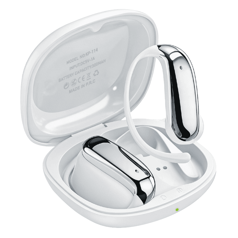 KP-114 Best-selling Wireless Bluetooth Ear-hook Headphones High-Quality Audio, Low Latency For Music Gaming Factory Stock Available